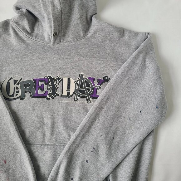 Suicideboys Greyday Tour 2023 Hoodie Gray Music G59 Merch Paint Splatter Mens XL - Picture 6 of 12